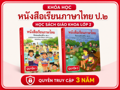 SÁCH GIÁO KHOA THÁI – LỚP 2 (2 Quyển)